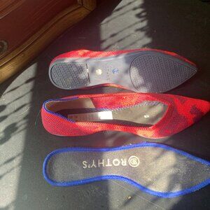 Rothy's Red Camo Pointed Flats